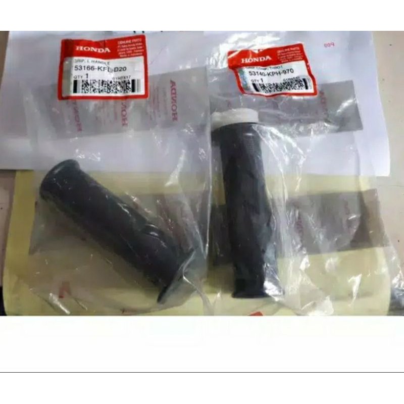 53140-KPH-970 53166-KFL-D20 Hand Grip Karet Stang Kanan Kiri Karisma Supra X 125 lama dan Batman
