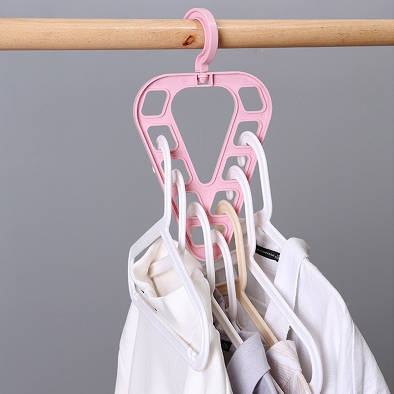 Gantungan Baju 9 IN 1 Stand Hanger gantung 9 lubang cantolan tempat pakaian di lemari jemuran rapi hemat tempat magic hanger