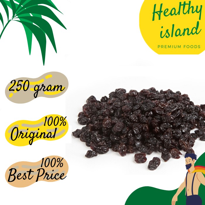

Kismis Hitam untuk Kue dan Camilan Sehat / Dark Raisins - 250 gram