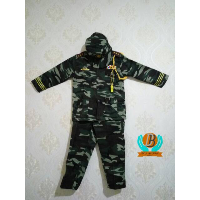 Baju tentara anak / baju anak profesi tentara / baju kostum jendral tentara.