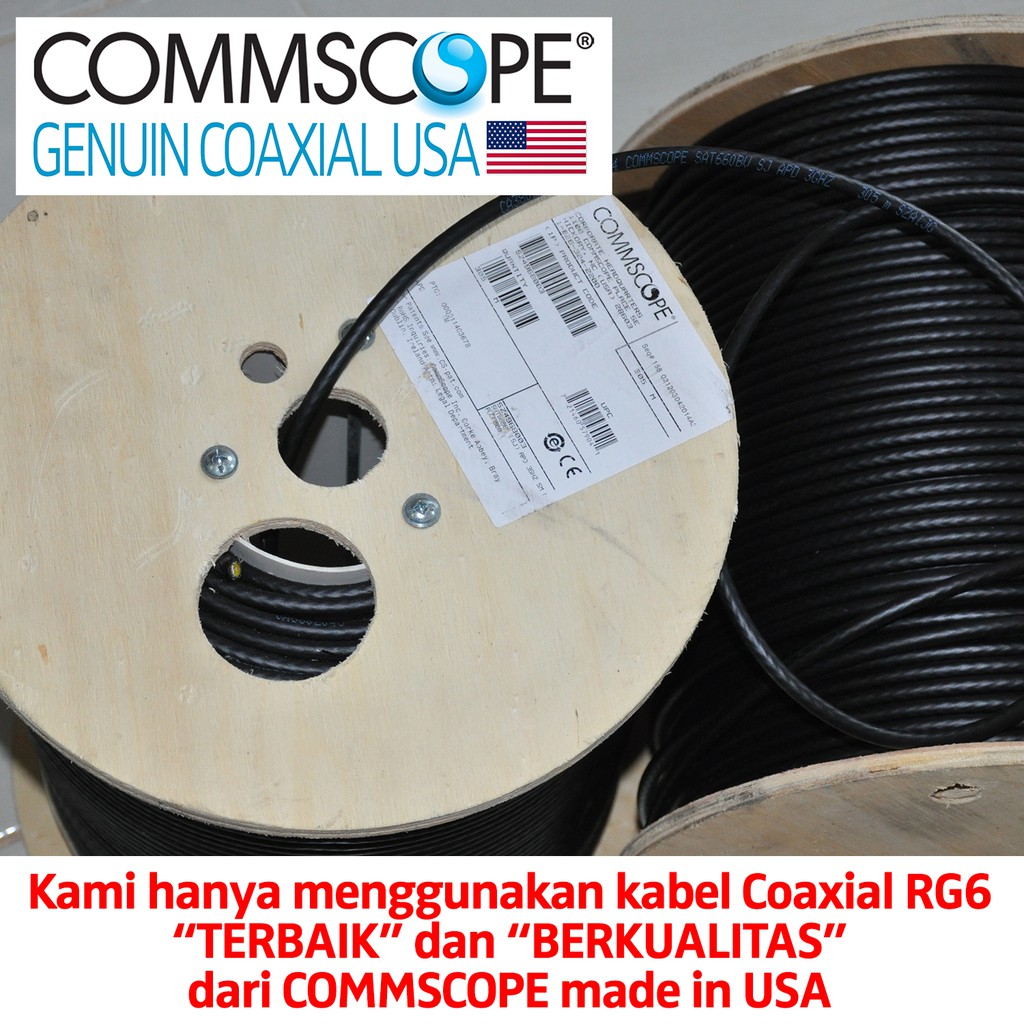 Kabel Ekstensien UBIQUITY BULLET &amp; REPEATER Coaxial Commscope ANTENA GRID SEKTORAL YAGI OMNI 10M