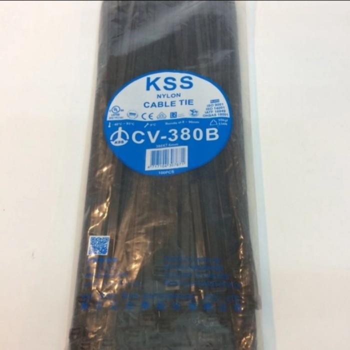 

kabel ties kss CV 380 b nylon cable tie hitam 380 x 7.6 mm 3.8 cm