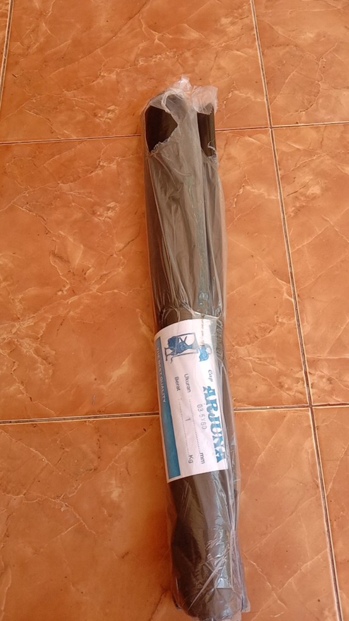 Plastik Mulsa Hitam Perak Lebar 120cm Tebal 0.03mm
