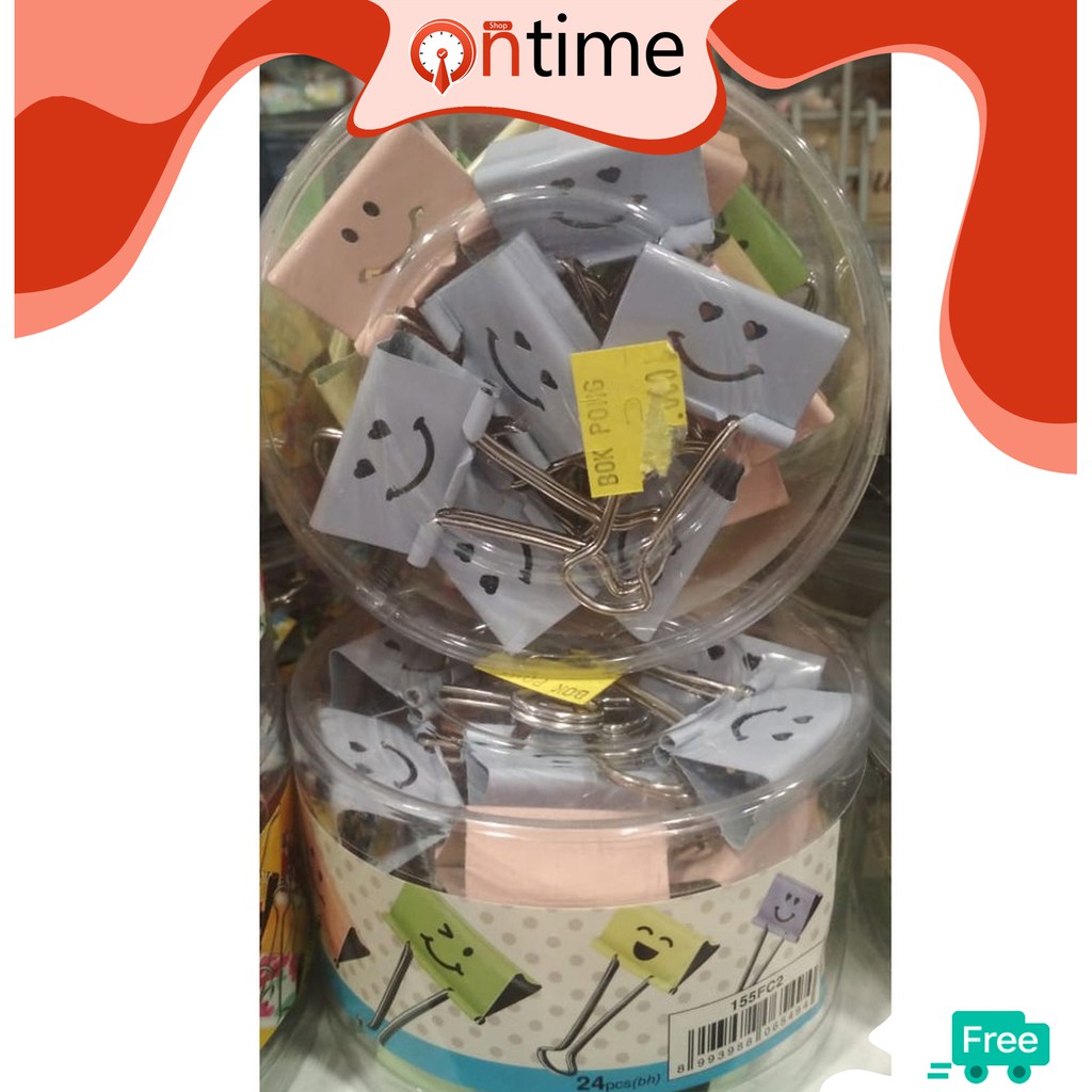 

Klip Binder Metal Motif Smile Untuk Buku Catatan