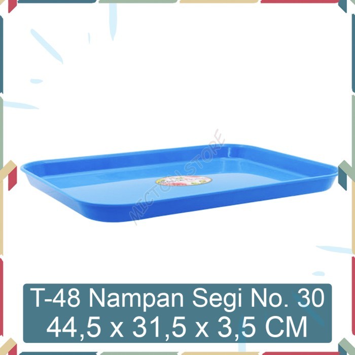 MICTON Lion Star Basic Home T-48 Nampan Segi No 30 Baki Plastik Tray 3
