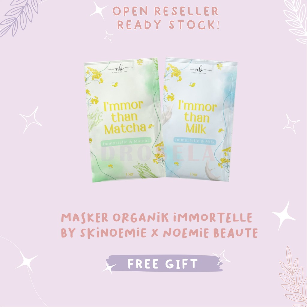 [BUY 1 GET 1] Masker Organik Immortelle mask (masker bunga) by Noemie Beaute / Skinoemie