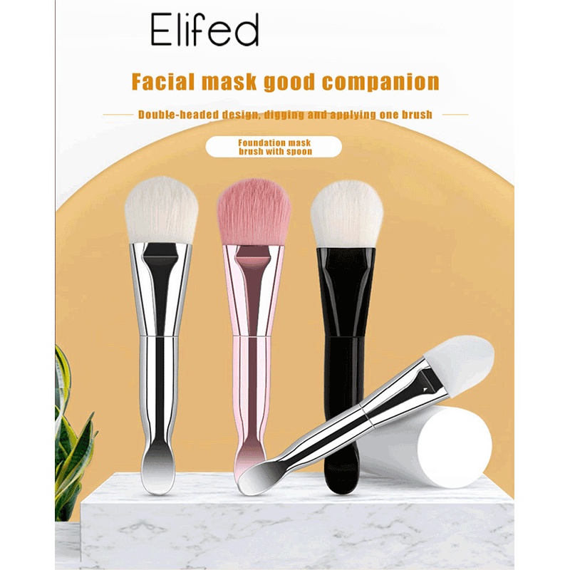 Brush Silikon Lembut Dua Sisi Untuk Masker Wajah