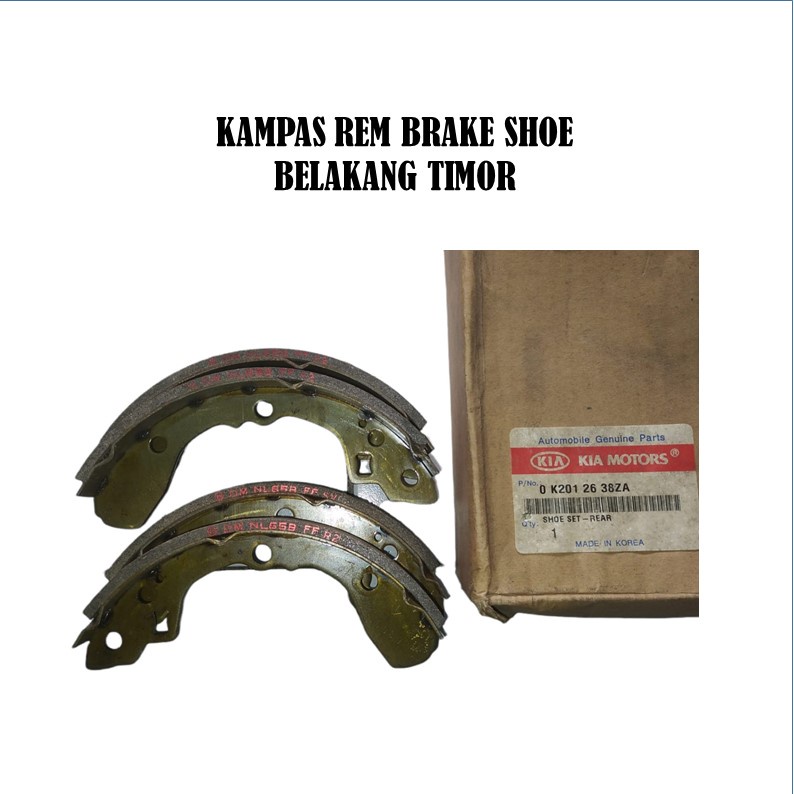 kampas rem belakang timor kampas rem brake shoe belakang timor