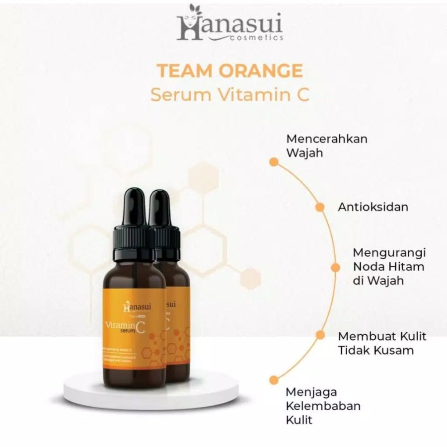 VITAMIN C SERUM BOTOL ORANGE BY HANASUI SERUM PENCERAH WAJAH