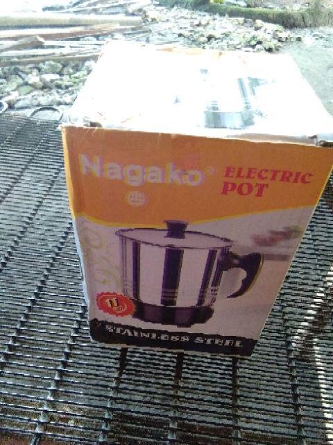 Electric Pot Stainless Steel Stel Teko Listrik Pemanas Air Masak 11cm