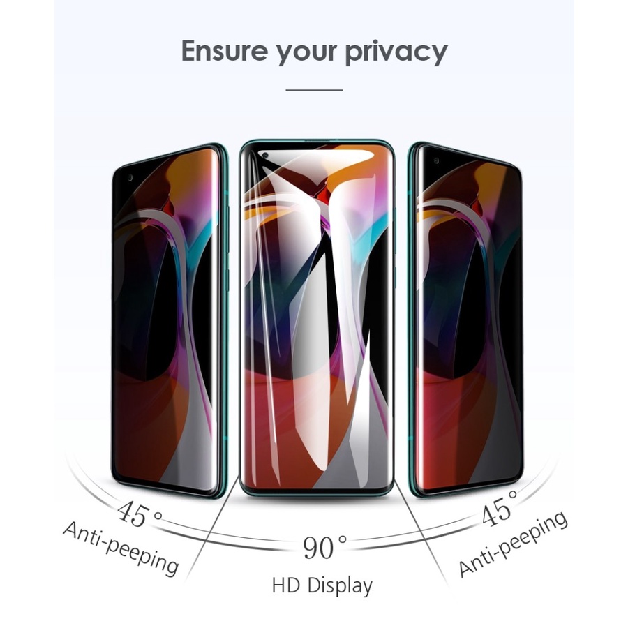 OPPO RENO 6 4G RENO 6 5G RENO 6 PRO 5G ANTI GORES HYDROGEL DEPAN SPY PRIVACY HITAM GELAP SCREEN GUARD FRONT JELL MATTE ANTI MINYAK PELINDUNG LAYAR FULL COVER