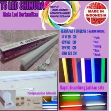 Lampu T5 LED 6W (Panjang 30cm) SHIMURA