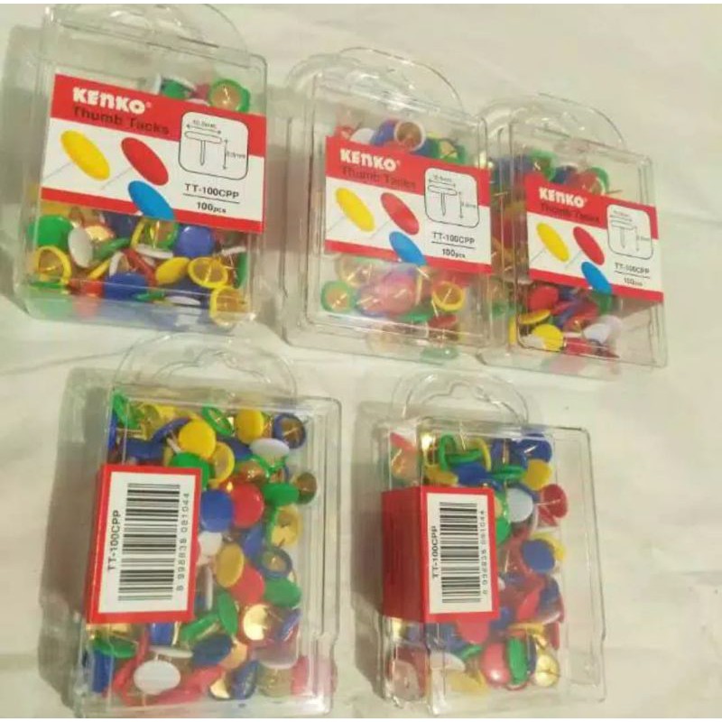 

paku payung warna warni kenko ku isi 100 pcs satu boks ada 5 warna