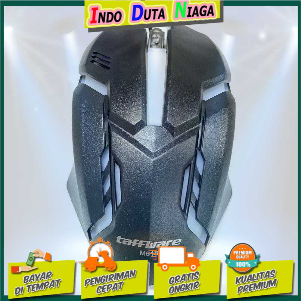 IDN TECH - Taffware Mouse Gaming LED RGB 1000 DPI - M618