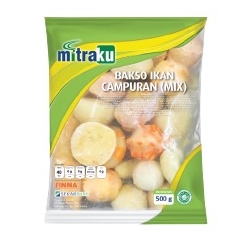 

Bakso / Baso Ikan Campur (MIX) Mitraku 500gr - FROZEN FOOD