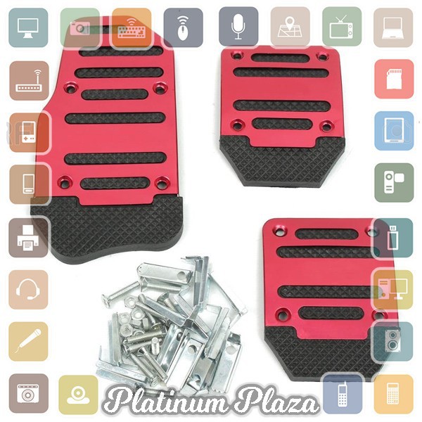 Cover Aluminium Pedal Gas Mobil - XB-373 - Red`7EFAIK-