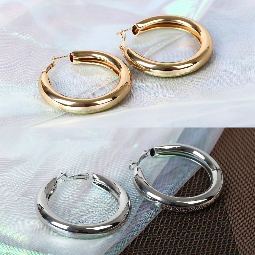 Anting Gantung Bulat/Lingkaran Besar Alloy Desain Minimalis (Takota 020)