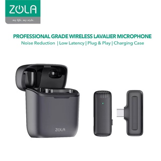 Zola Mic Wireless Smartphone Clip On Vlog Lavalier Microphone WithCase