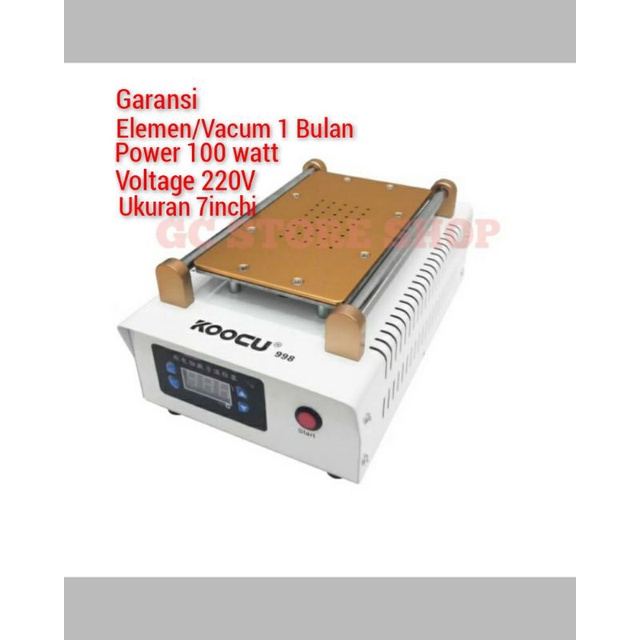 MESIN PEMISAH LCD TOUCHSREEN / SEPARATOR LCD UKURAN 7INCHI