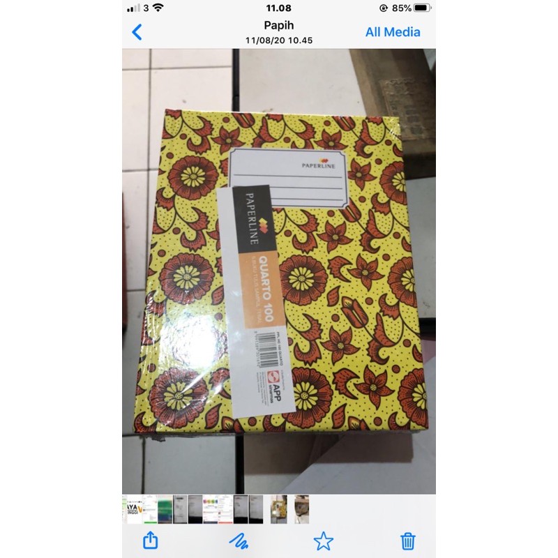 

buku kwarto hard cover 100 PPl