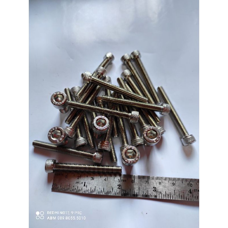 Baut L Stainles M8 x 50 atau Baut 12 Panjang 5cm