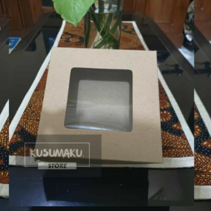 

Brownies box Kraft Laminasi Ukuran 16x16x7/ dus bread/ dus bomboloni