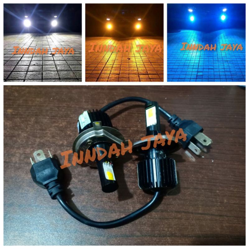Led H4 3 Warna / Lampu Headlamp H4 3 Warna K5