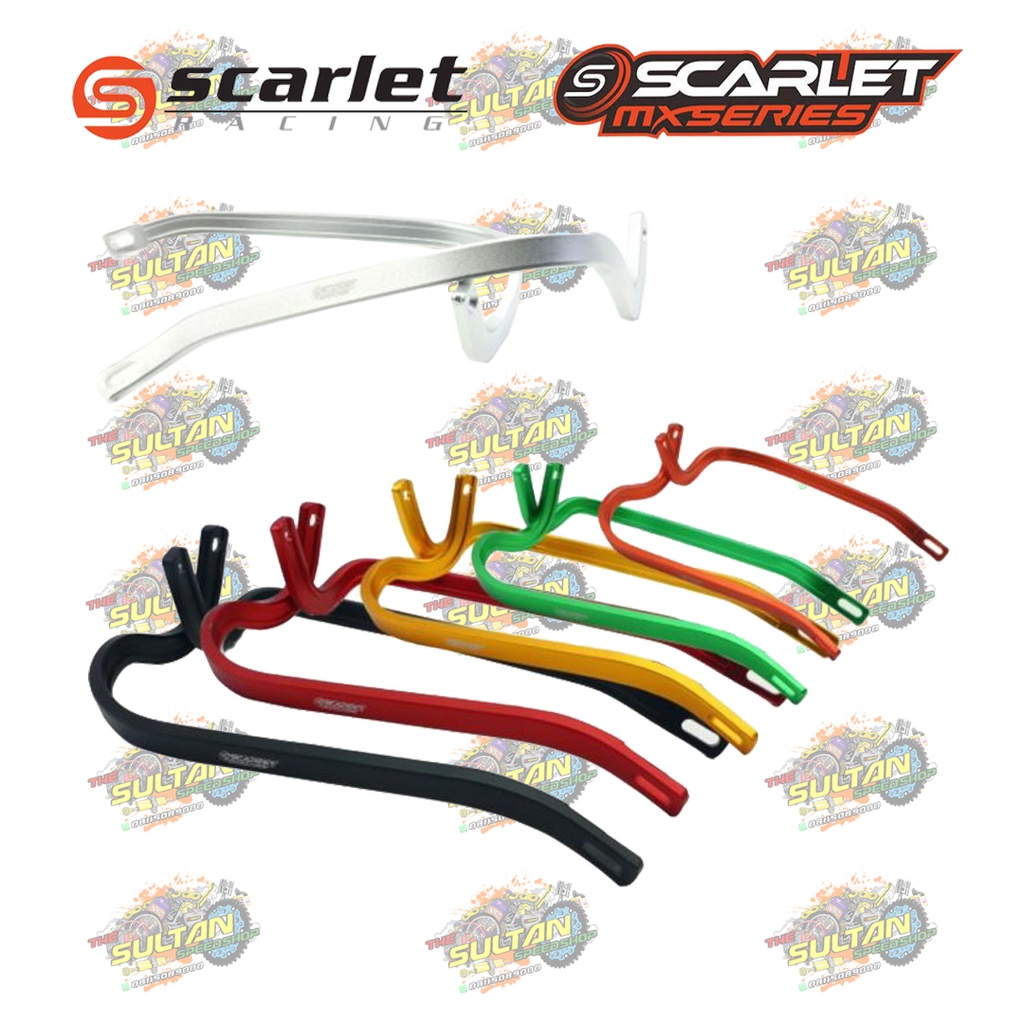 HANDGUARD TULANG PROGUARD PELINDUNG TANGAN FULL CNC SCARLET RACING