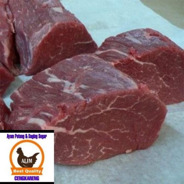

Steak | Daging Sapi Has Dalam 1Kg ( Fresh Beef Tenderloin )