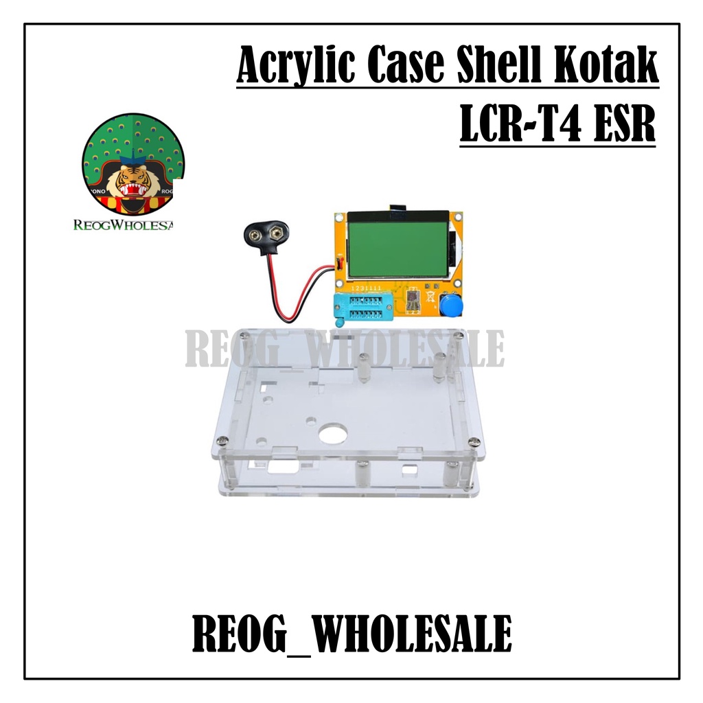 Acrylic Case Shell Kotak untuk LCR-T4 ESR Transistor Tester Akrilik