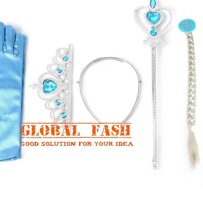 ❊ set mahkota frozen elsa anna / crown frozen 4 in 1 / mahkota rambut tongkat elsa anna ✷