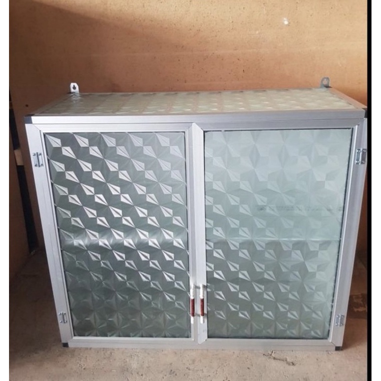 RAK DAPUR ATAS/ LEMARI GANTUNG ATAS DAPUR KITCHENSET 2 PINTU KACA