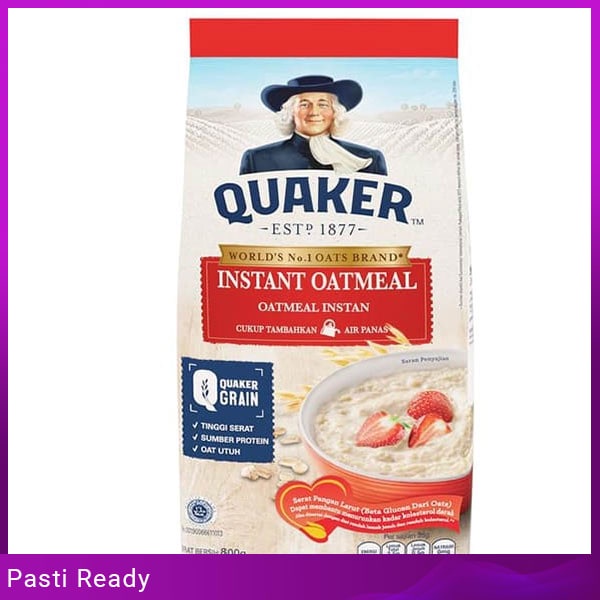 

Quaker Instant Oatmeal Bag 800 Gr Grosir Bisa COD