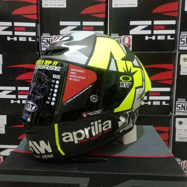 helm KYT tt course repaint espargaro paket ganteng