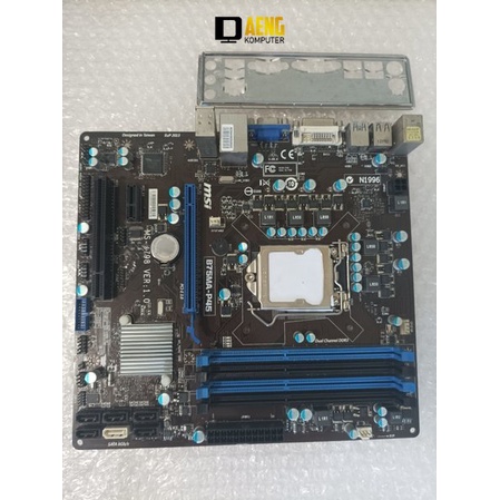 Motherboard Mainboard Mobo Pc Merk Msi B75MA-P45 4 slot Ram 1155 USB 3.0 Support ivy