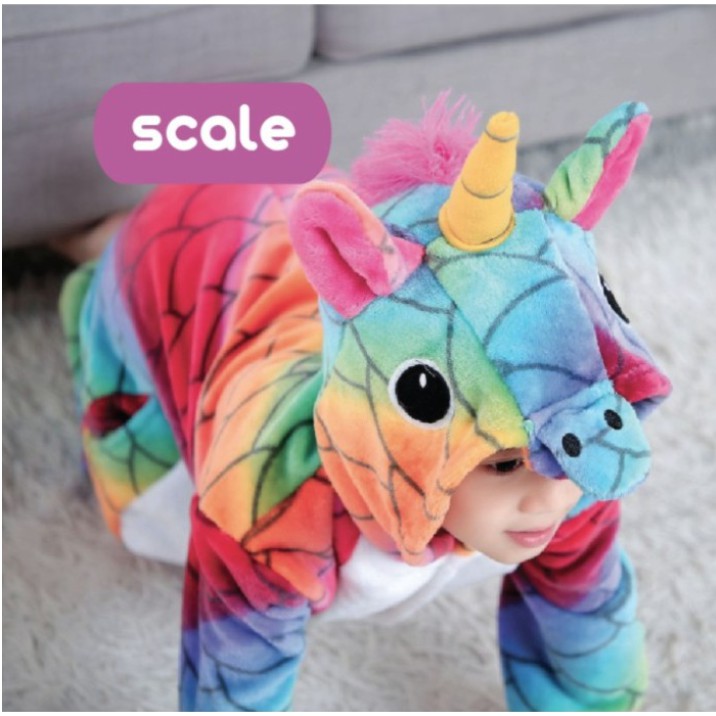 PIYAMA UNICORN BAJU TIDUR COSTUME ONESIE KOSTUM KARAKTER ANAK