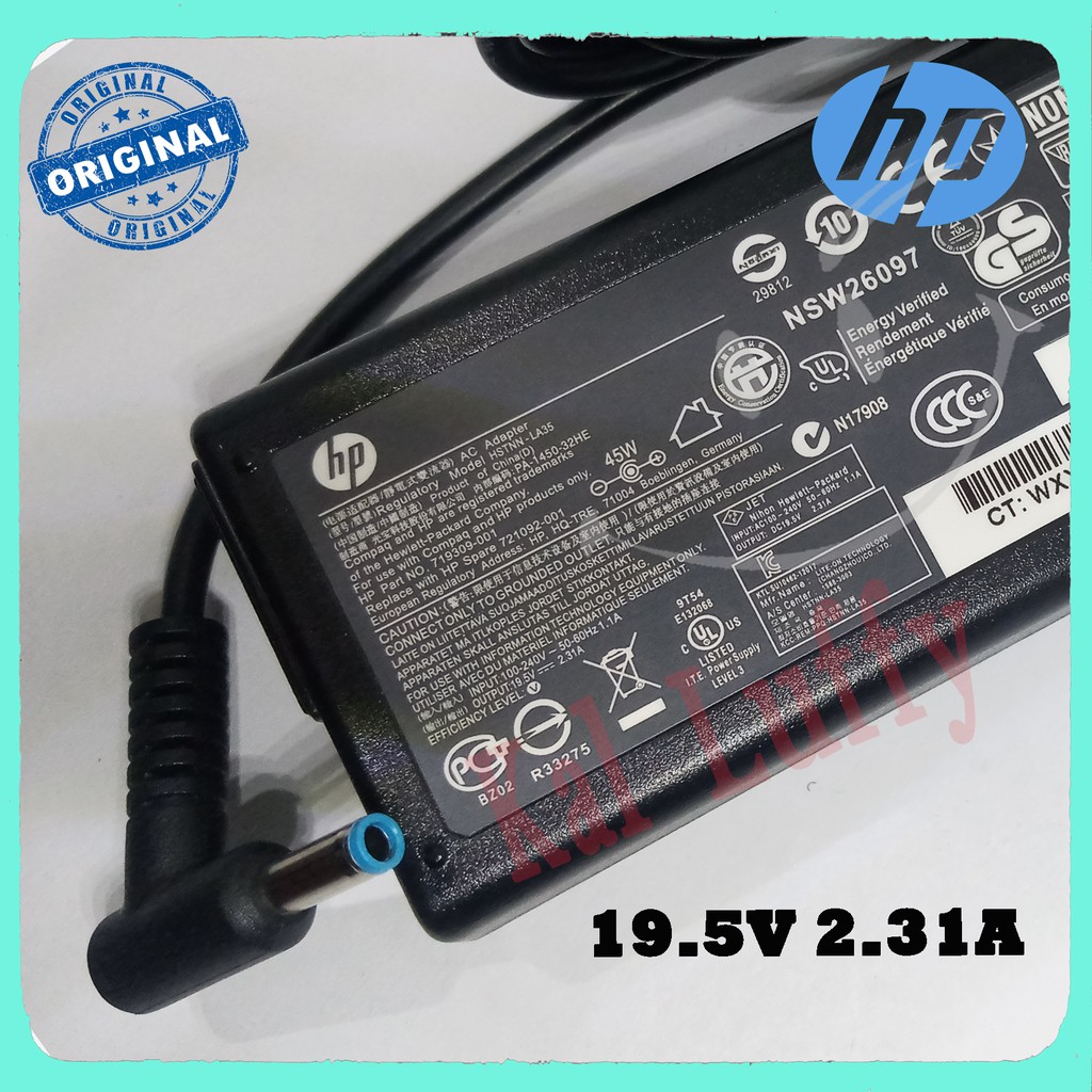 Charger Laptop HP ORIGINAL 14 14S CF1051TU dk0073au