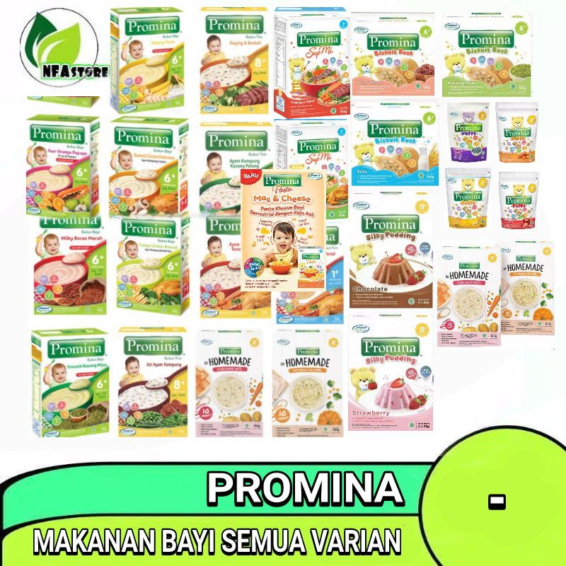 PROMINA BUBUR 6+ / BUBUR TIM / SUP MIE / SILKY PUDING / PUFF