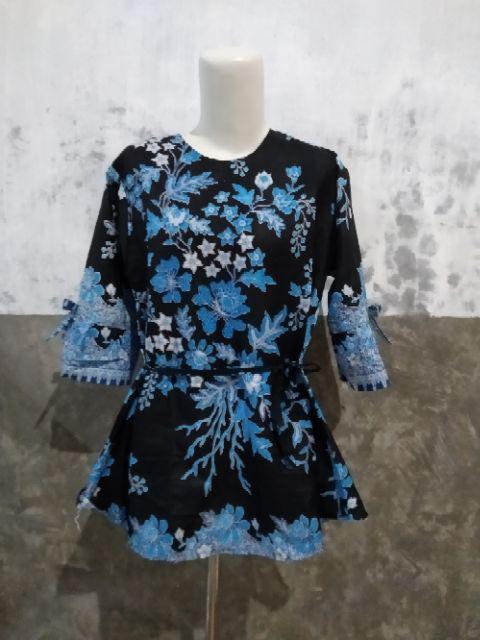 Atasan Batik Dolby Doldobby Doby Tenun Sutra Tulis Katun Atbm Baron Atasan Batik Wanita Sogan Srg308