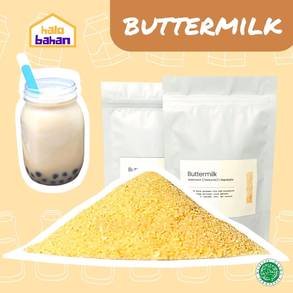 

Buttermilk Powder / Perisa Buttermilk - 100gr/200gr - HALAL MUI