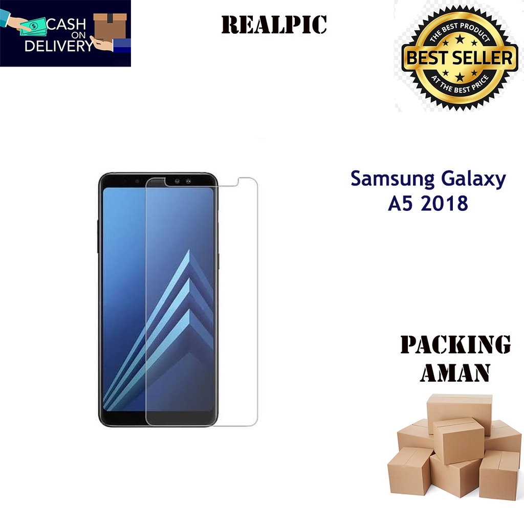 Tempered Glass Samsung Galaxy A5 2018 Screen Protector Anti Gores