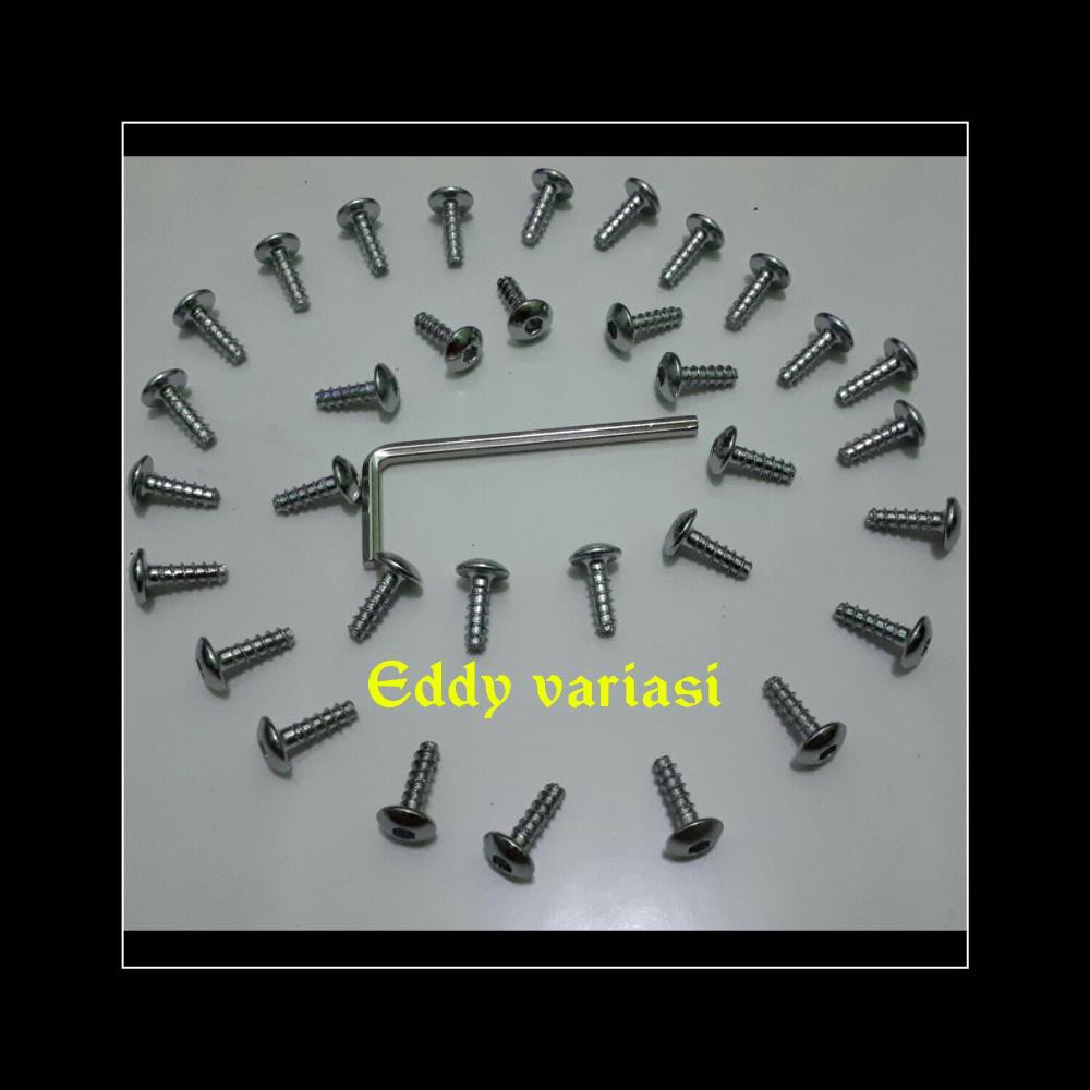 Baut Body Yamaha Chrome