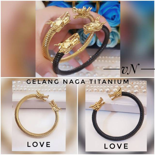 Titanium gelang naga 2803f