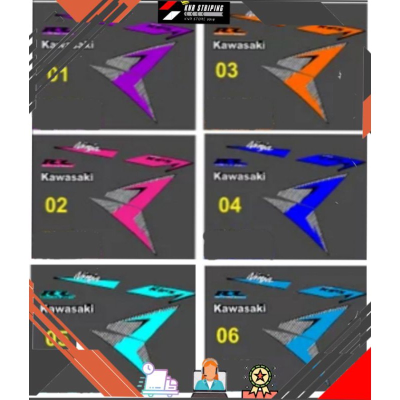 Striping Castom Kawasaki Ninja 150rr 2014
