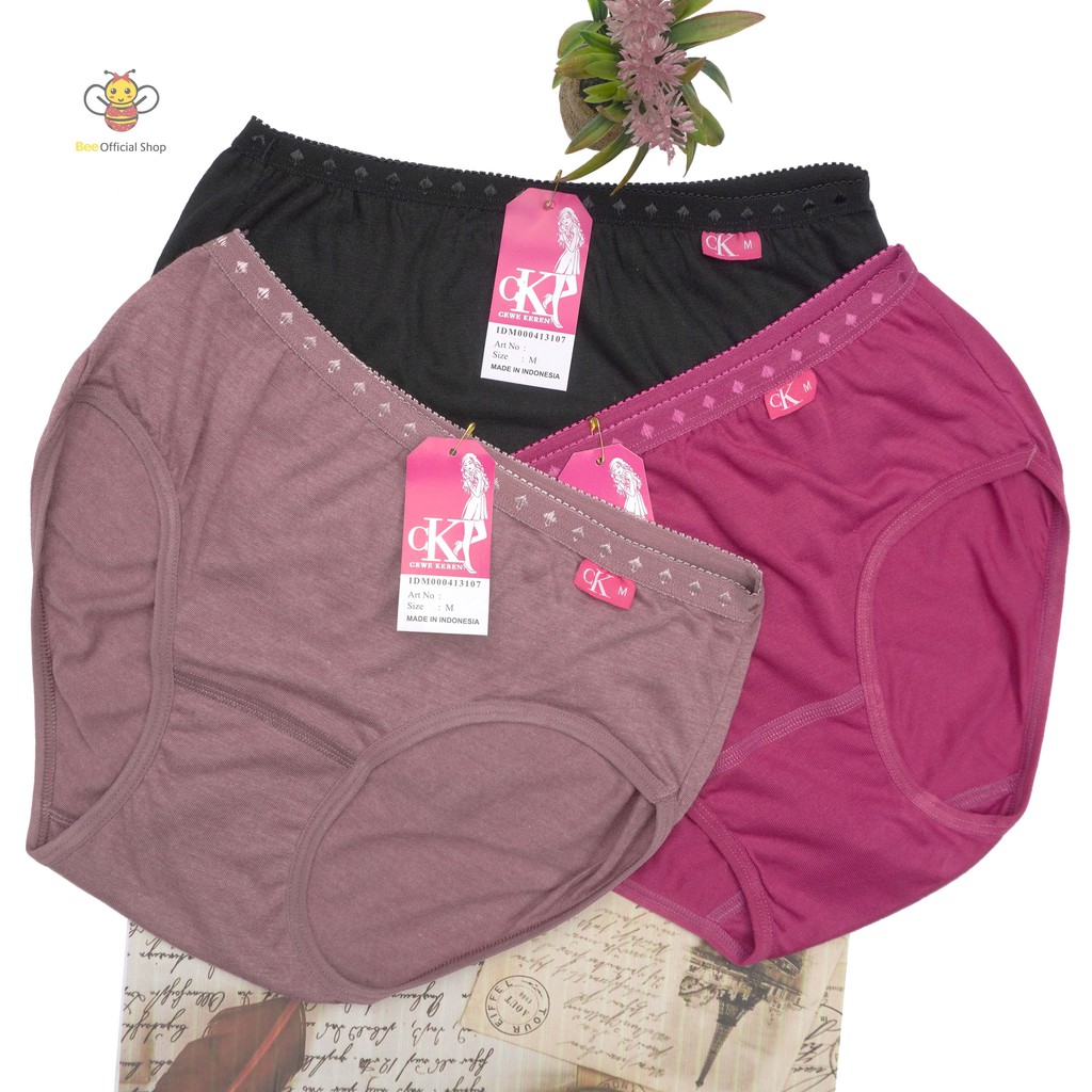 BEE - CELANA DALAM IMPORT MURAH WANITA | CD UNDIES CEWEK KEREN MOTIF KARET SIKSAK 2020