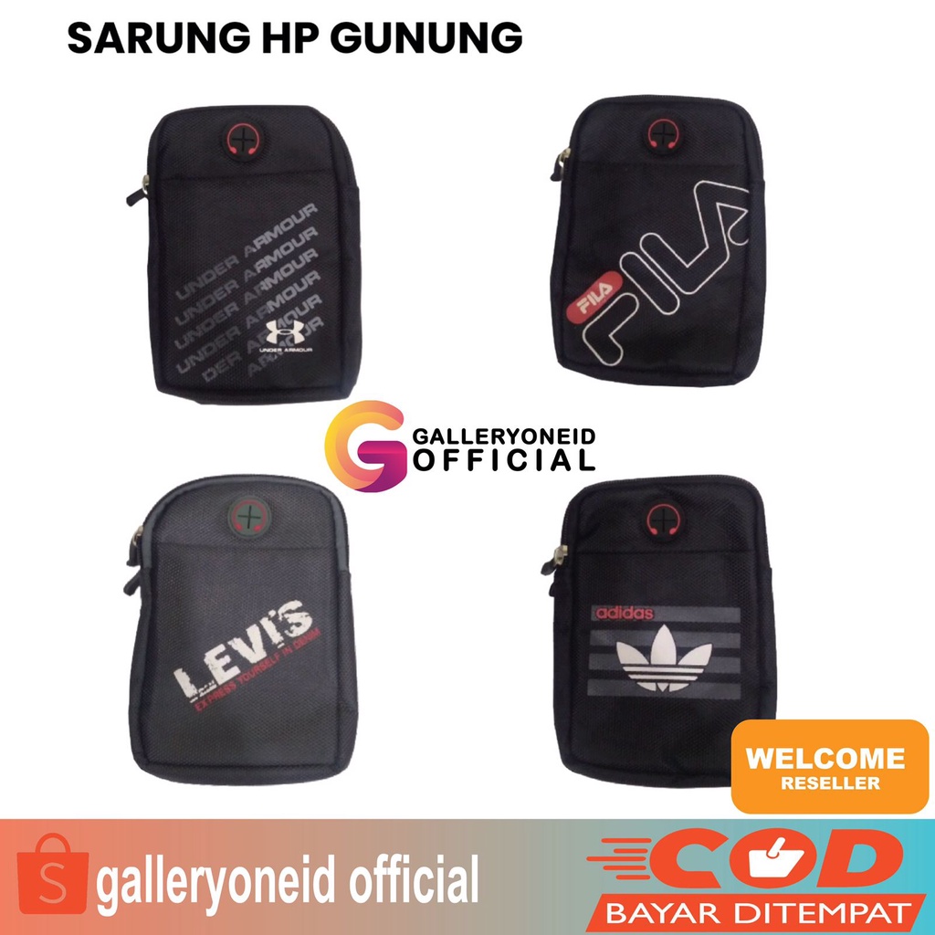 Tas Pinggang Universal Dompet Sarung Gunung Hp Sport Hiking Tegak Aksesoris Handphone Hp GALLERYONE gallery one