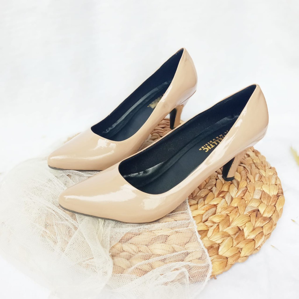 Sepatu Pantofel Heels Kerja Formal Wanita 7Cm