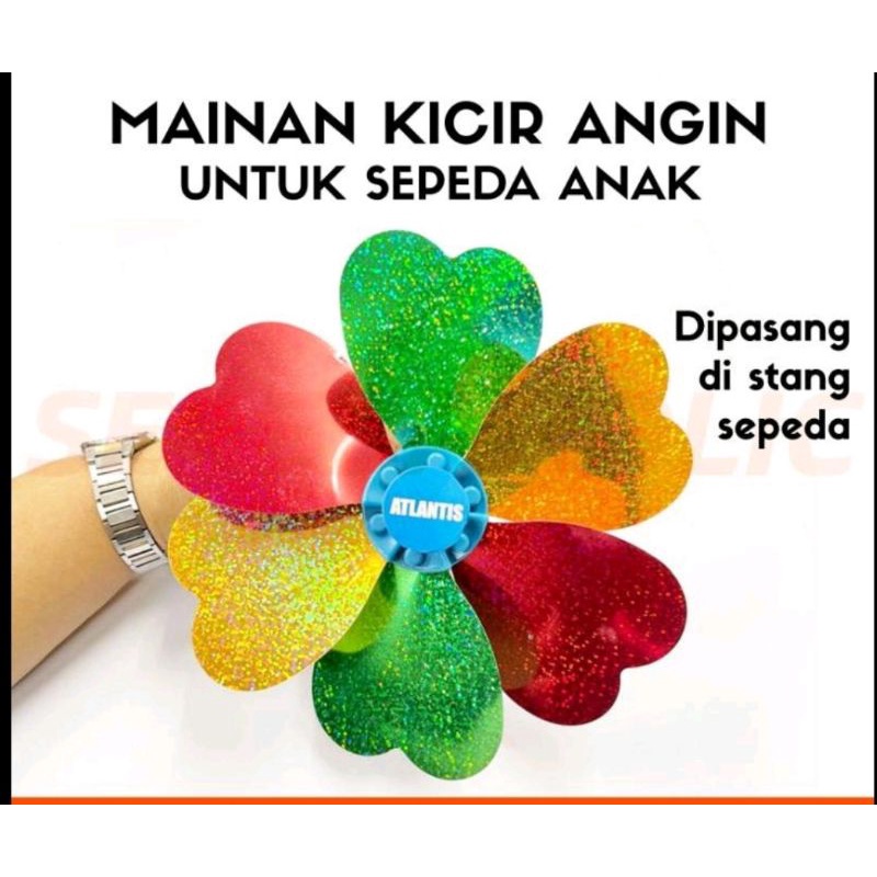 Kincir Angin Hiasan Sepeda Anak mini bmx aksesoris sepeda anak Mainan anak hias sepeda agustus an / 