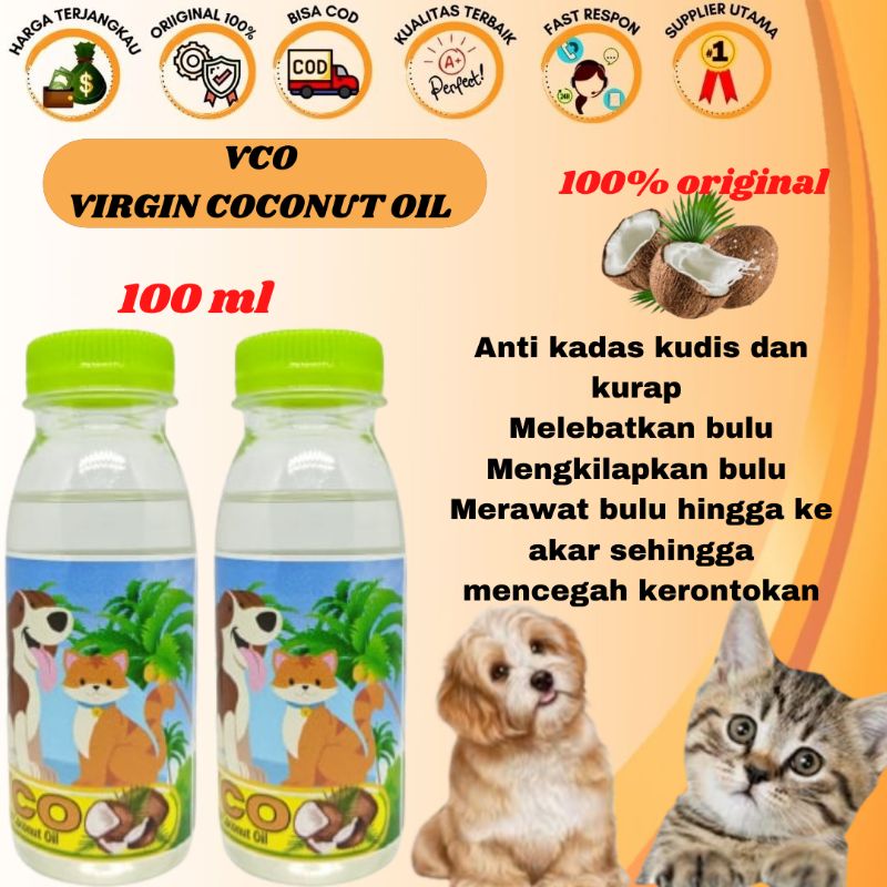 MINYAK KELAPA VCO VIRGIN VOCONUT OIL MURNI ORIGINAL UNTUK SEMUA JENIS HEWAN MURAH