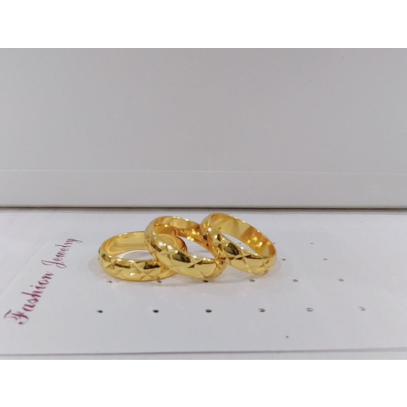 Cincin wanita 24K anti karat dan luntur.CINCIN TUNANGAN